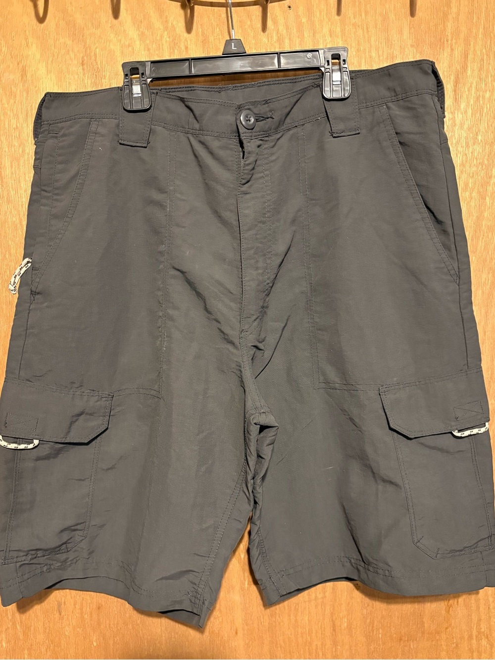 Wrangler Men's Cargo Shorts - Dark Gray SZ 34